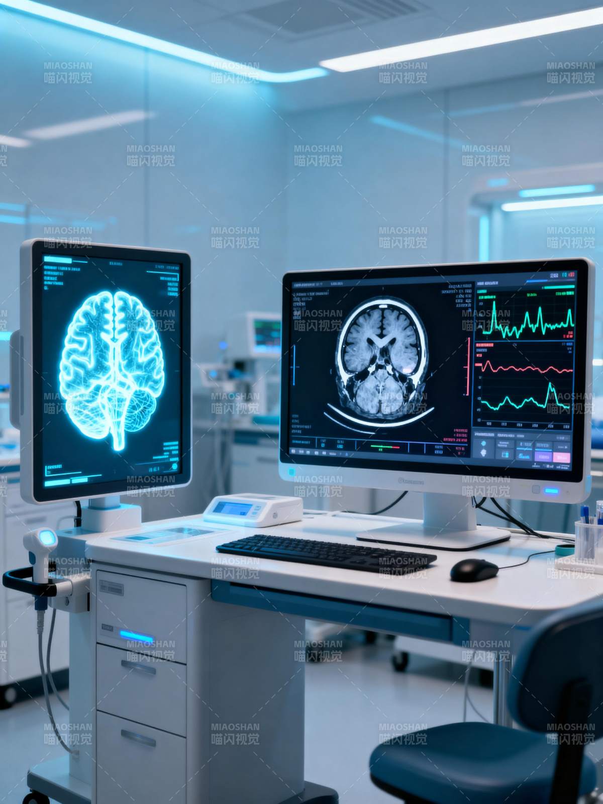 脑部扫描诊断室图片