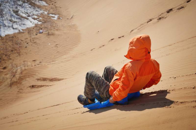 沙丘滑行乐趣图片