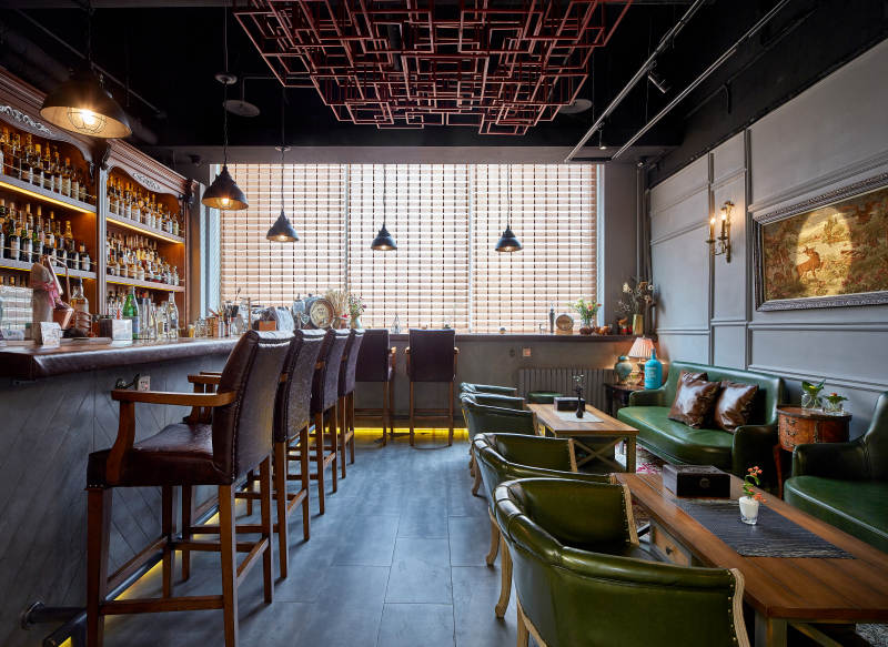 现代酒吧雅座区图片