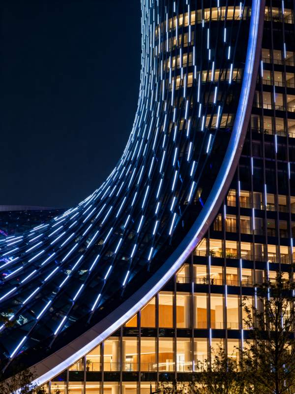 流光曲面夜景图片