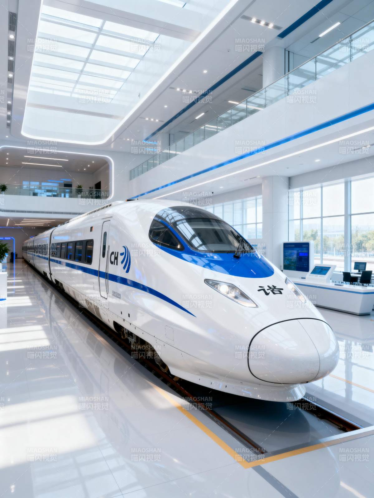 高铁进站 现代出行图片