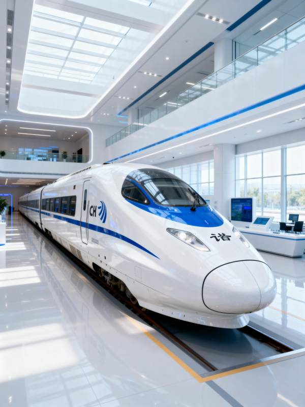 高铁进站 现代出行图片