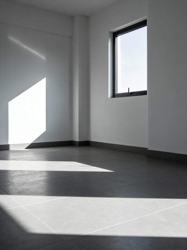 光影交错的空房间图片