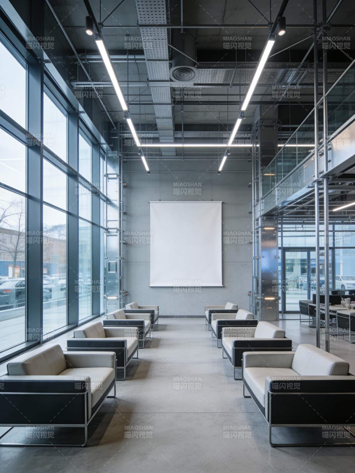 现代简约办公空间图片