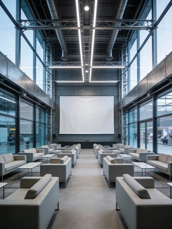 现代简约观影厅图片