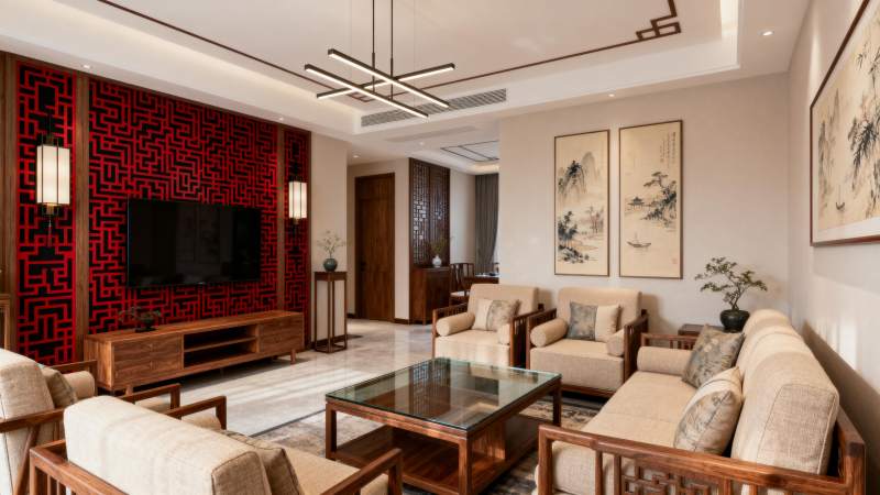 中式客厅雅致风图片