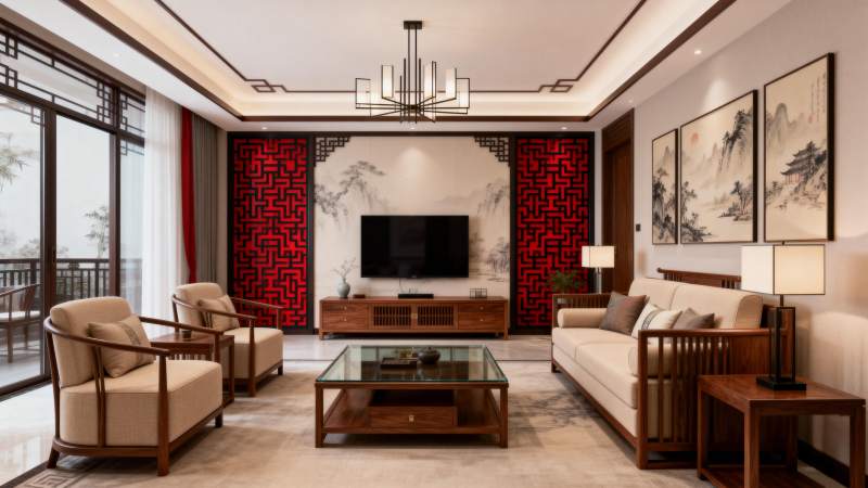 中式客厅雅致风图片