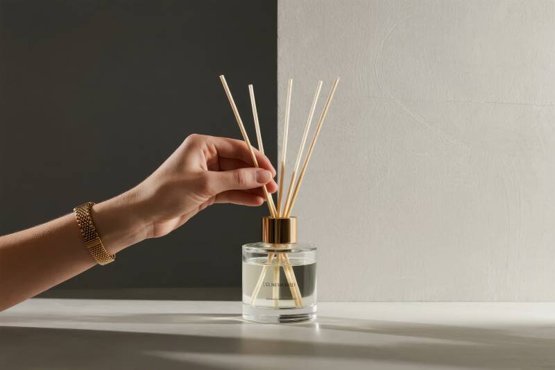香氛棒静置桌面图片