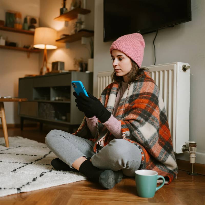 冬日暖居 手机相伴图片