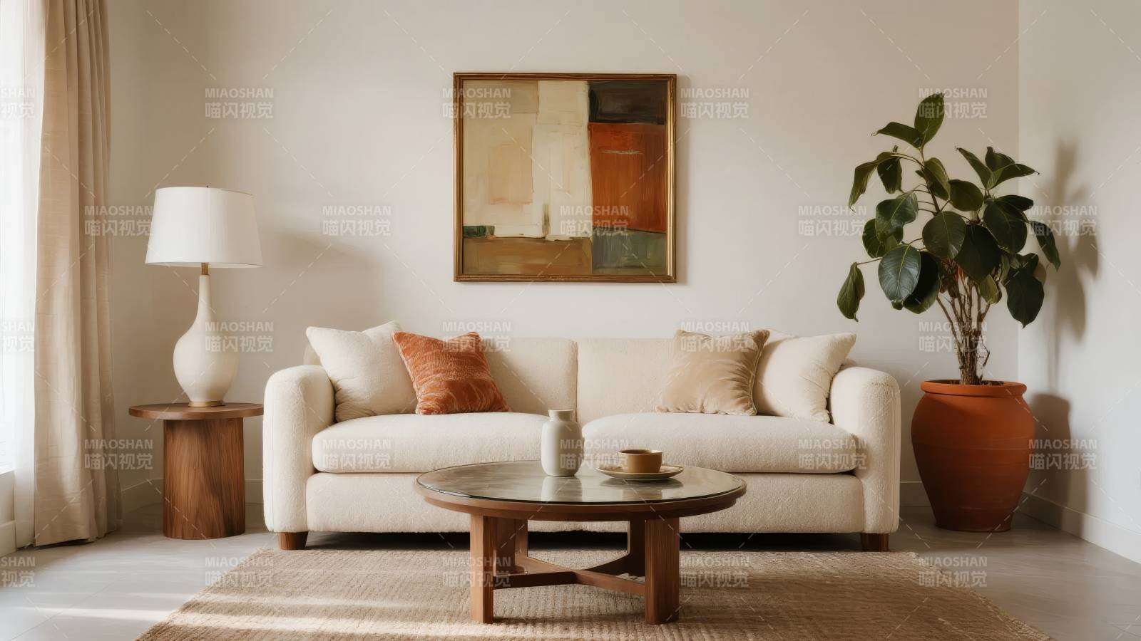 简约客厅布置图片