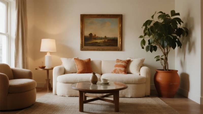 温馨客厅布置图片