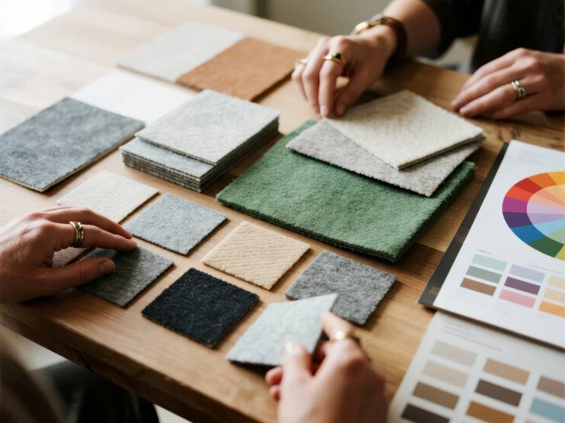 布料色彩搭配设计图片