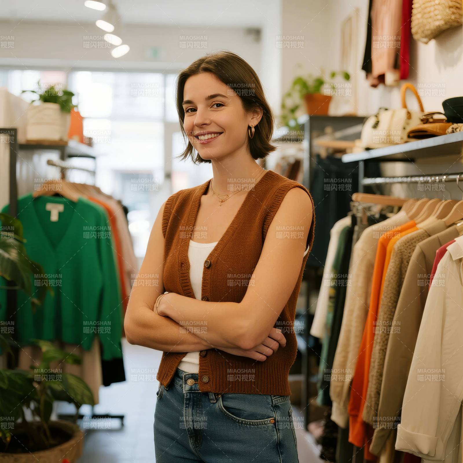 时尚女装店模特图片