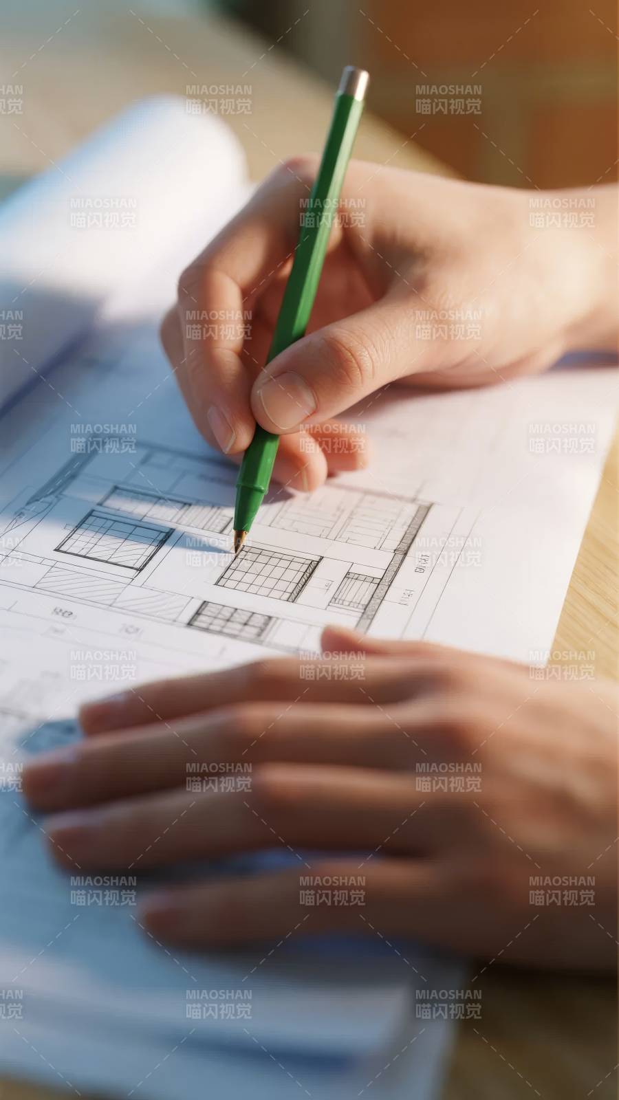 设计图纸手绘中图片