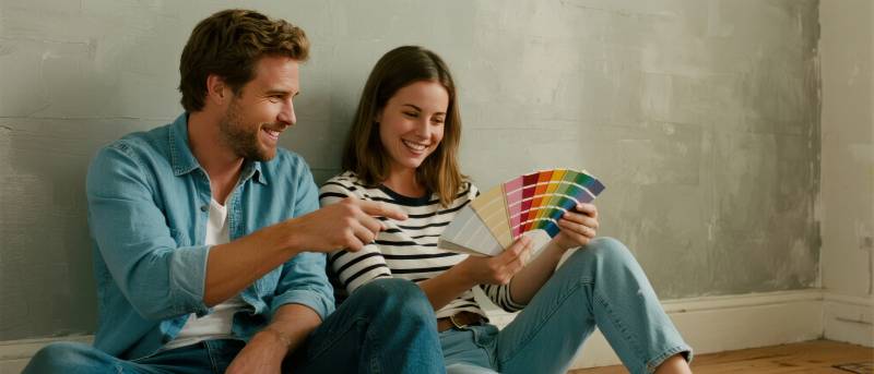 情侣选色装修新家图片