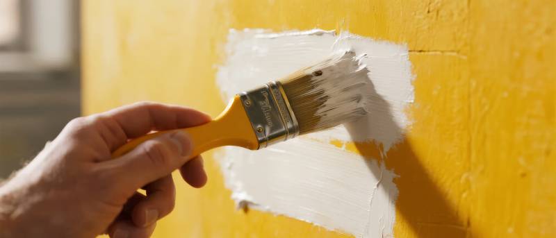 刷墙补漆图片