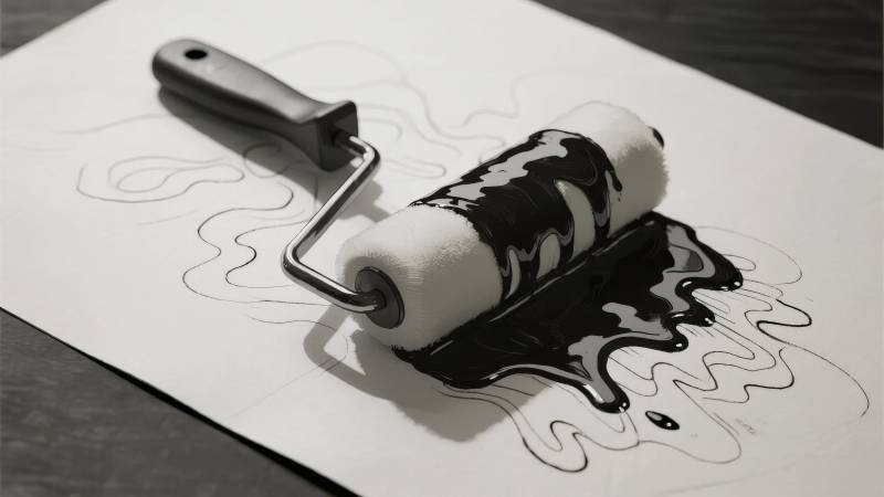 滚筒涂鸦艺术图片