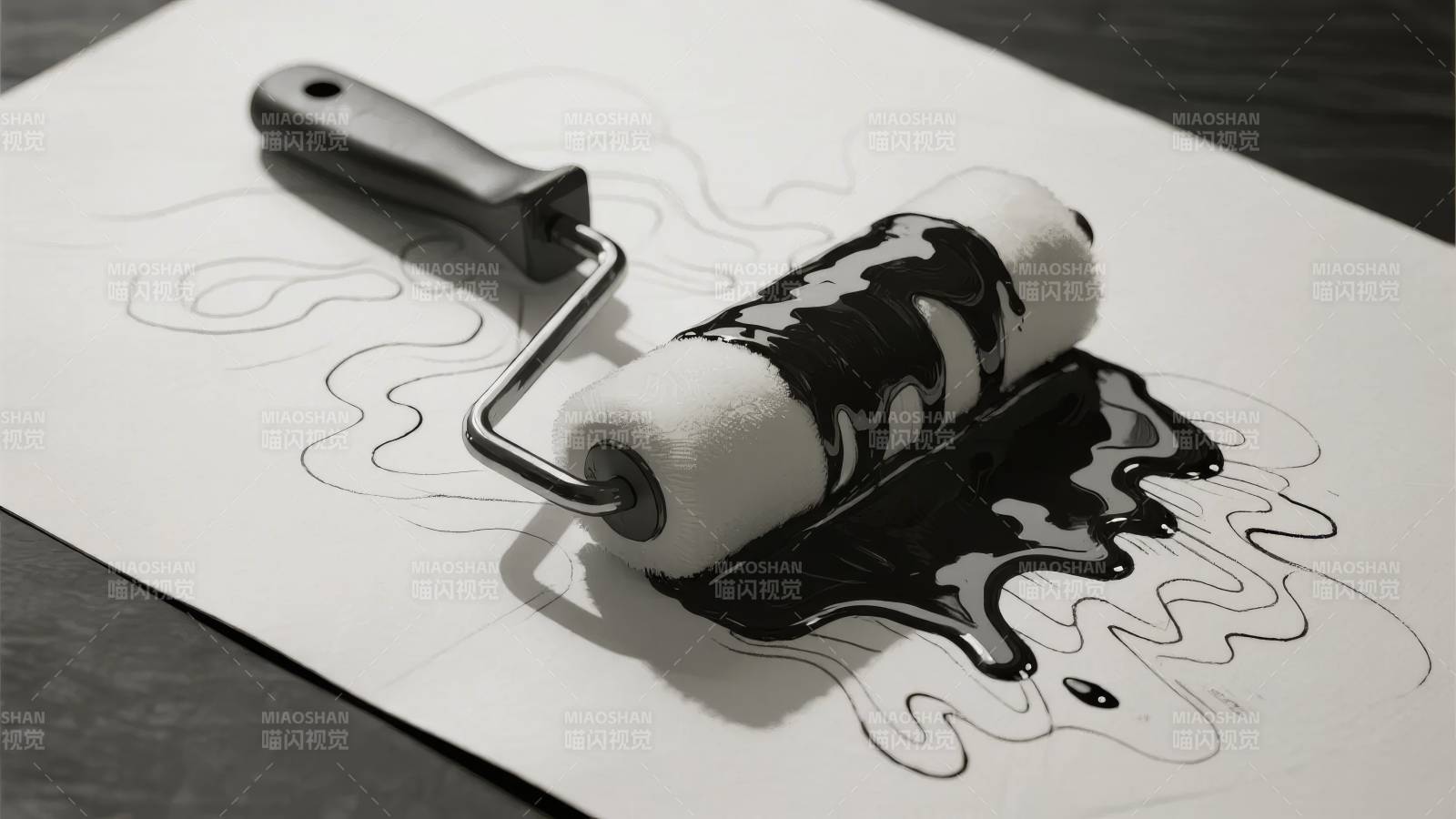 滚筒涂鸦艺术图片