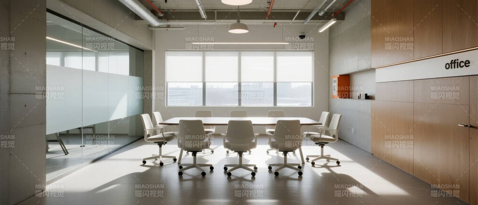 现代简约办公室图片