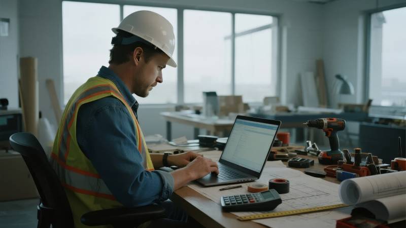 工程师专注工作图片