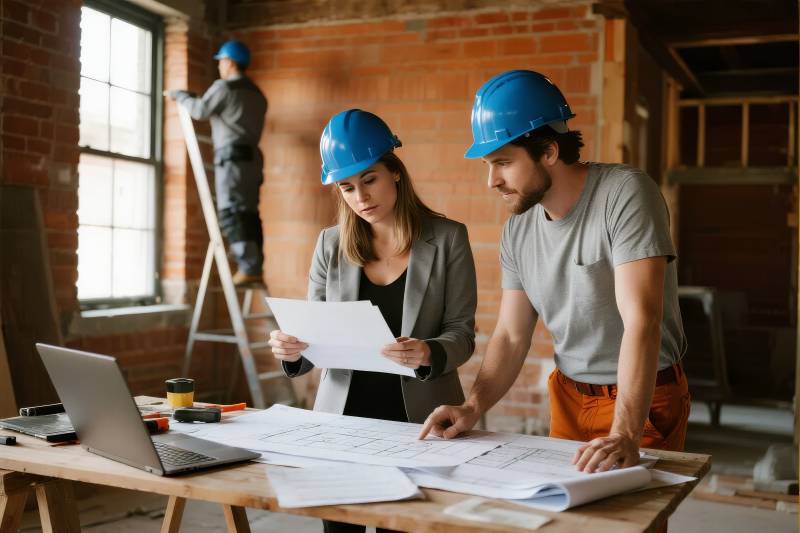 建筑工地设计讨论图片