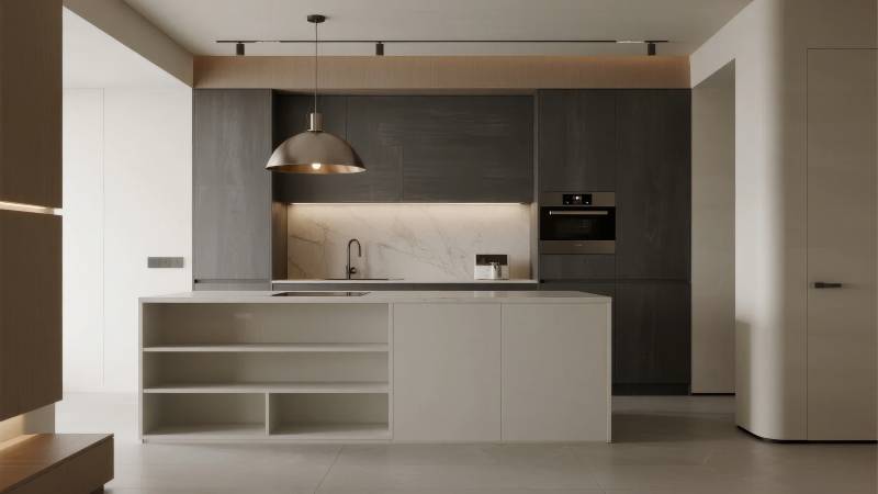 现代简约厨房设计图片