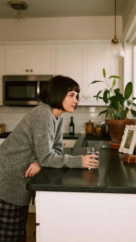 厨房静思 水杯相伴图片