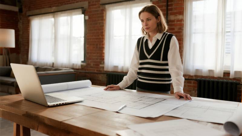 设计师专注工作图片