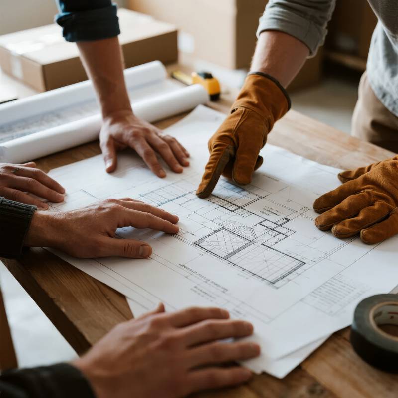 图纸讨论现场图片