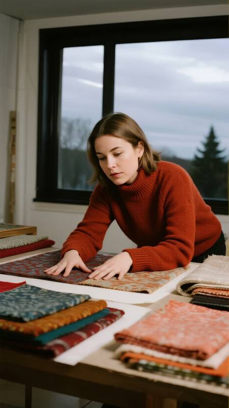 织物挑选时刻图片