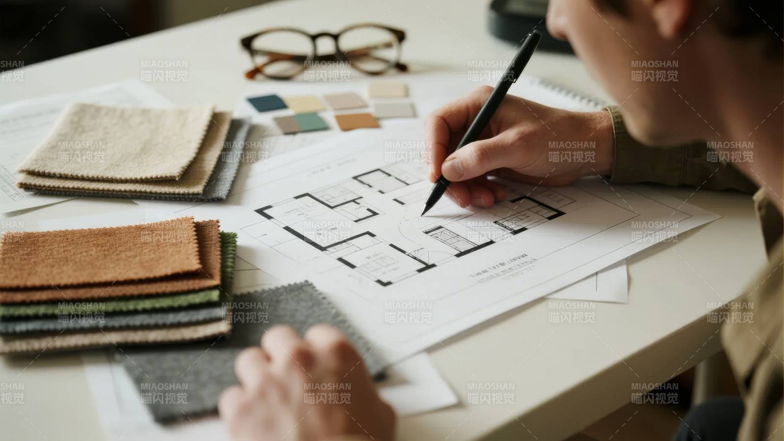 设计师绘图选材图片