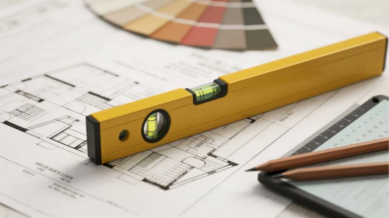 建筑图纸与工具图片