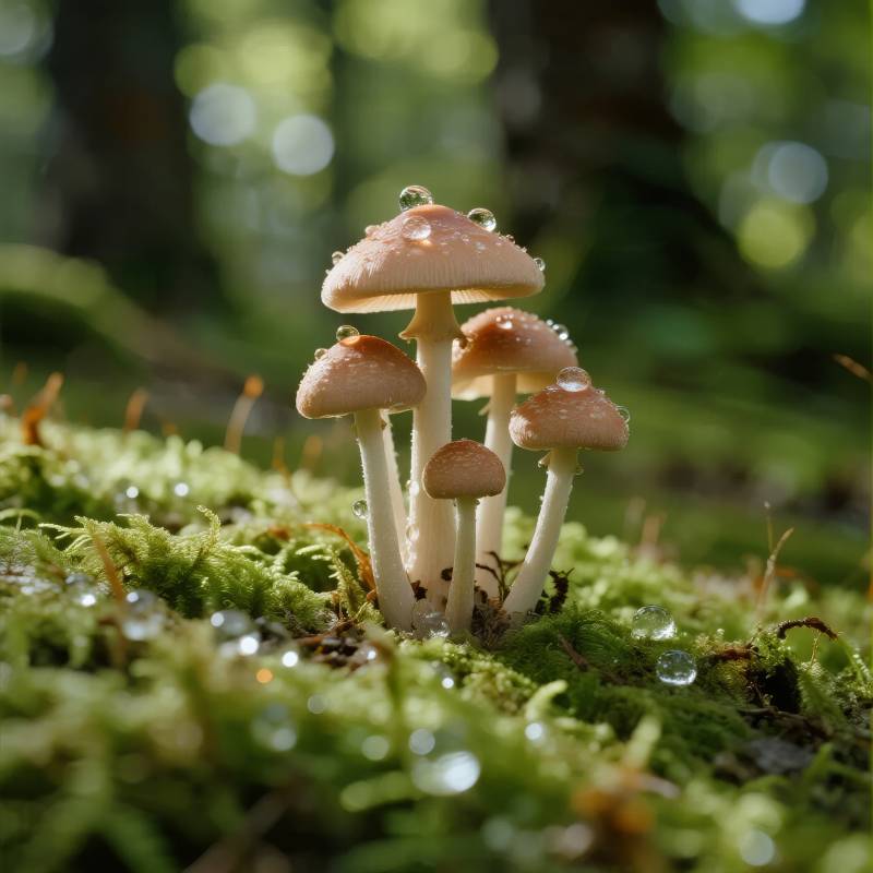 林间露珠菇图片