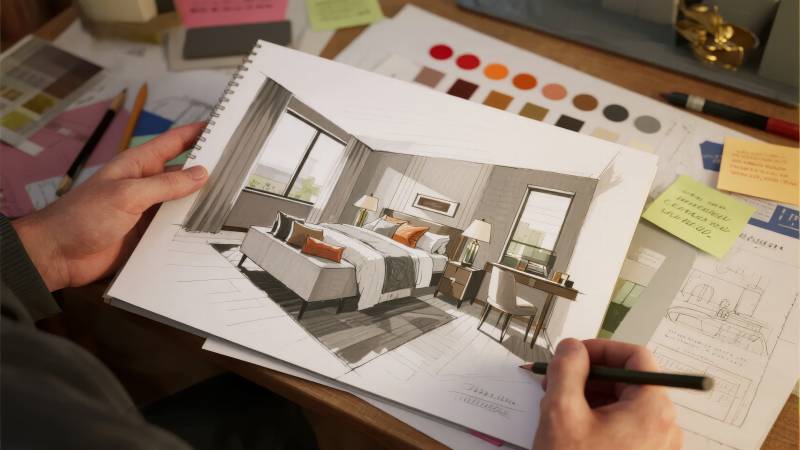 室内设计手绘图图片