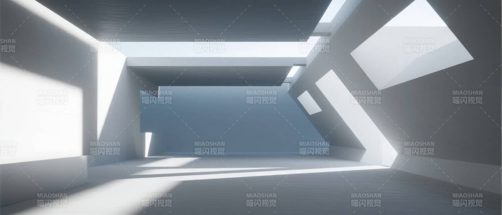 光影交错的走廊图片