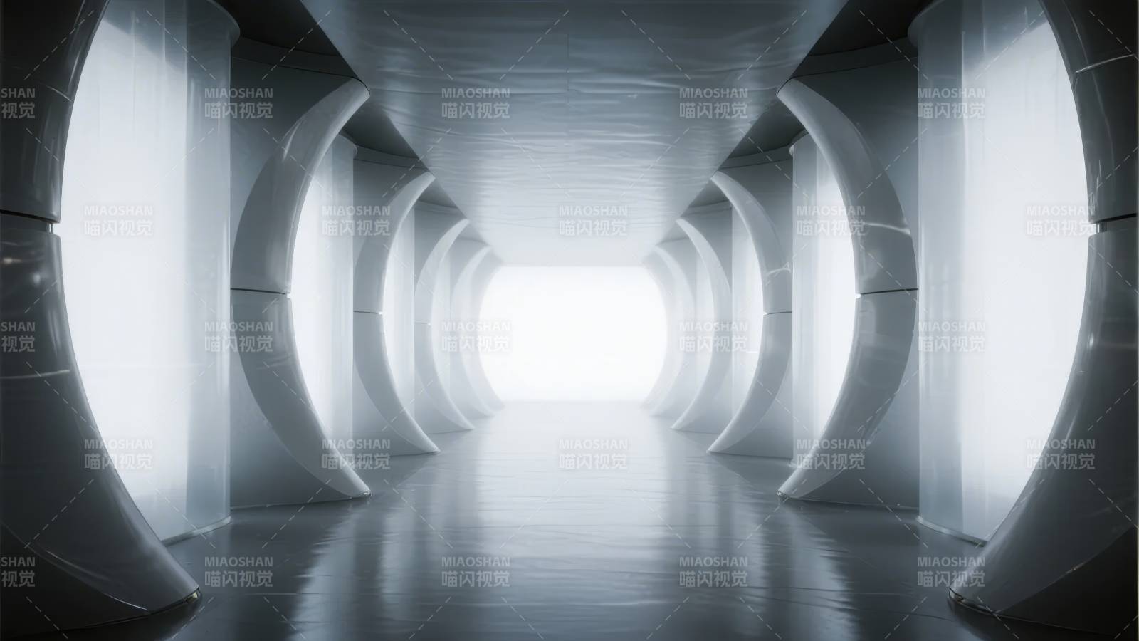 未来隧道光景图片