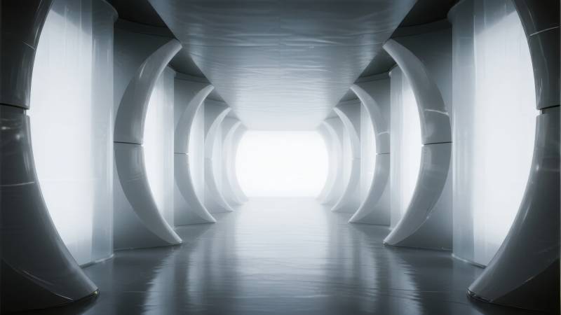 未来隧道光景图片