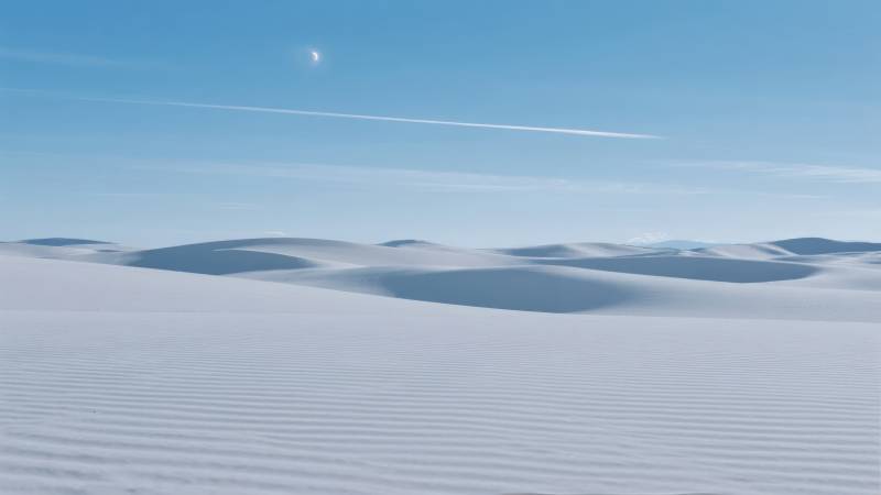 雪原上的静谧风光图片