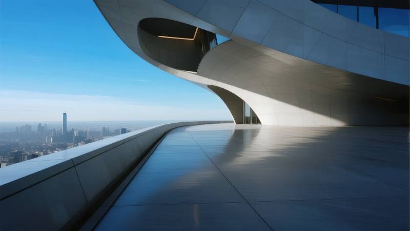 现代建筑观景台图片