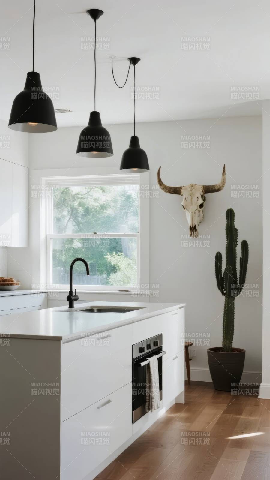 现代厨房装饰艺术图片