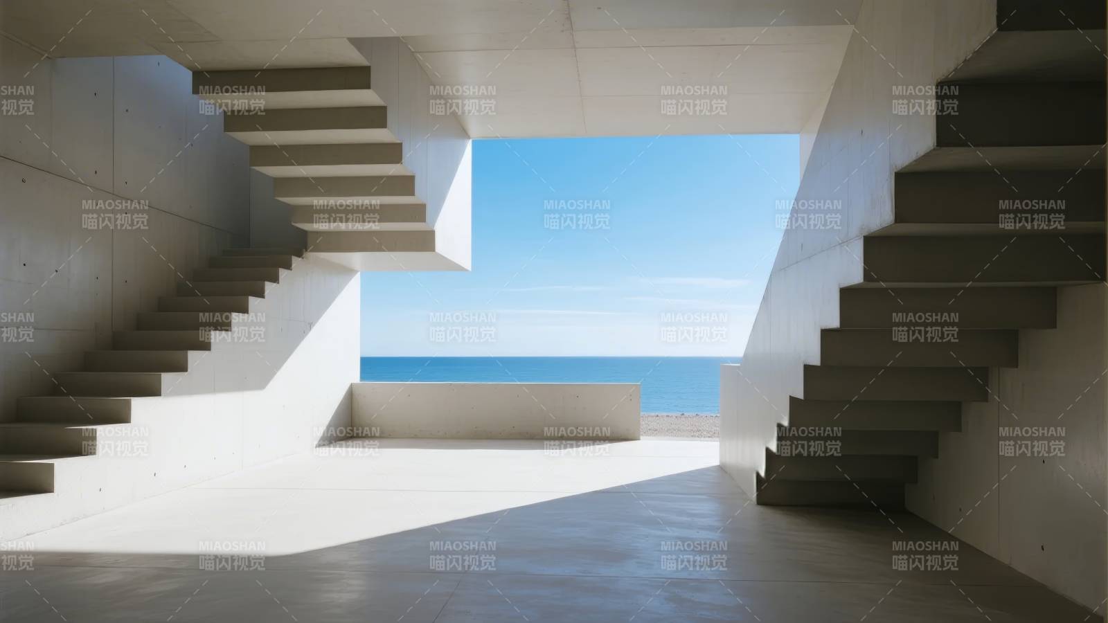 海景阶梯空间图片