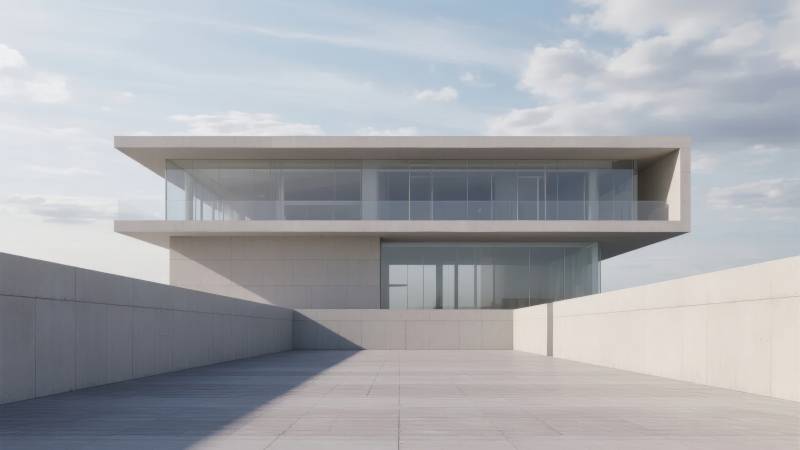 现代极简建筑图片