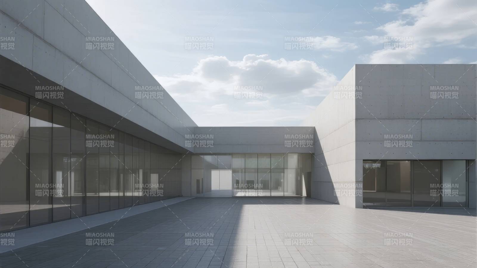 现代建筑庭院景观图片