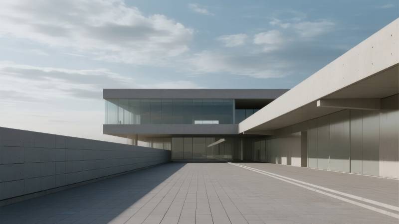 现代建筑庭院图片