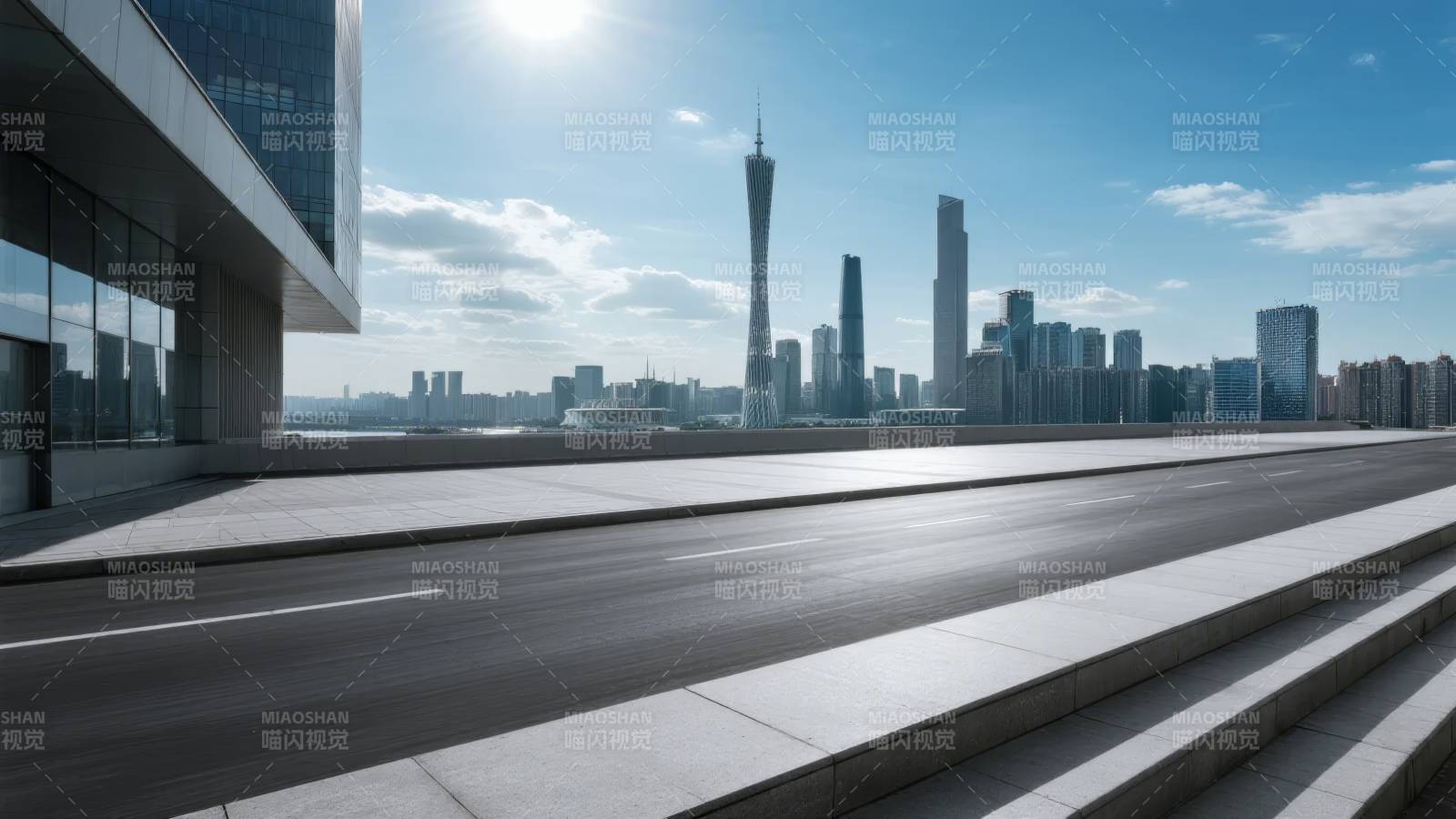 城市天际线风光图片