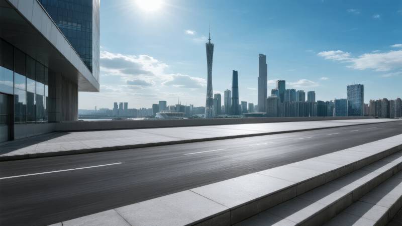 城市天际线风光图片