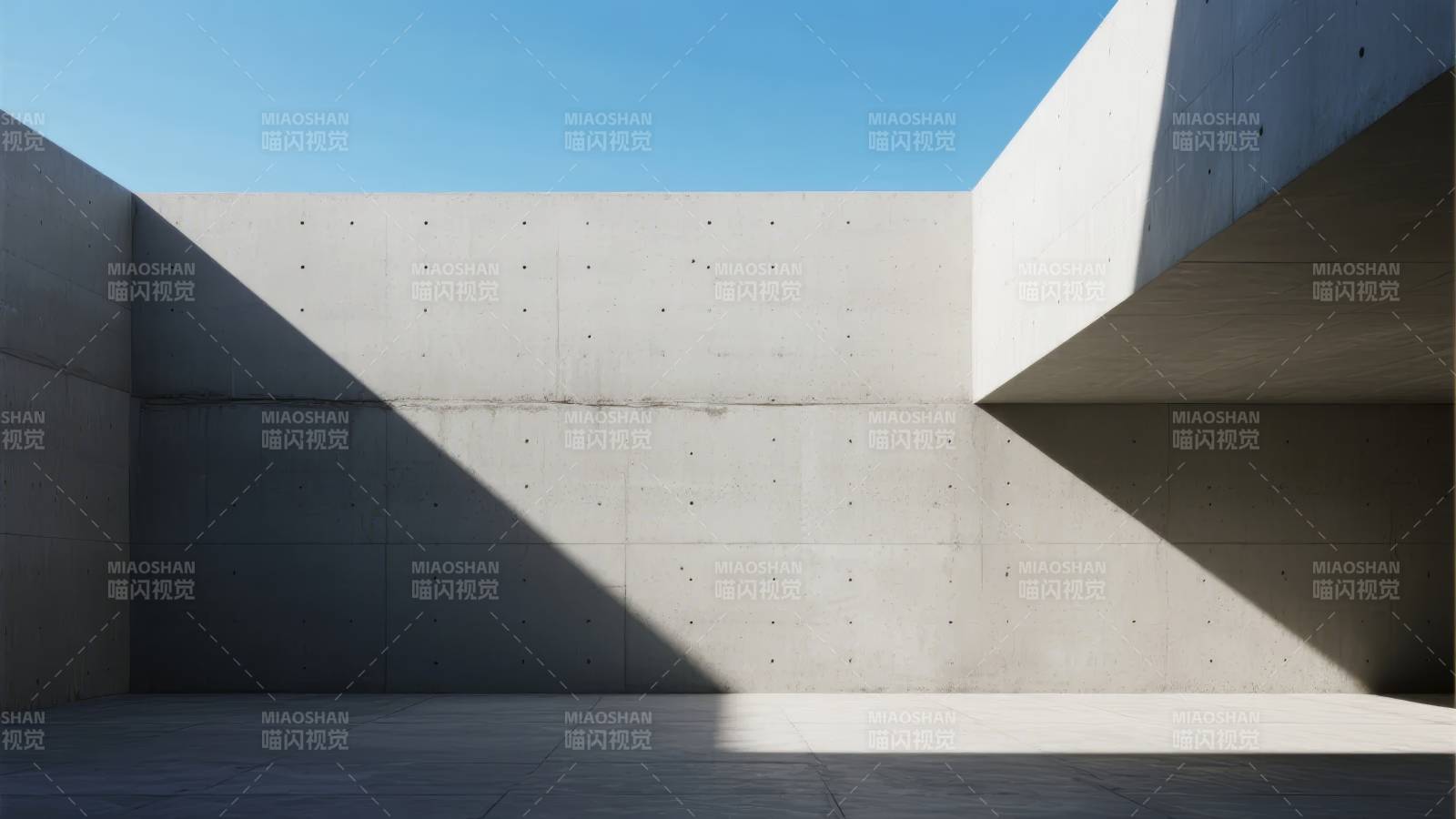 光影交错的建筑空间图片