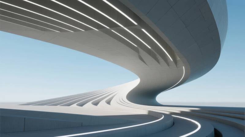 未来建筑曲线之美图片