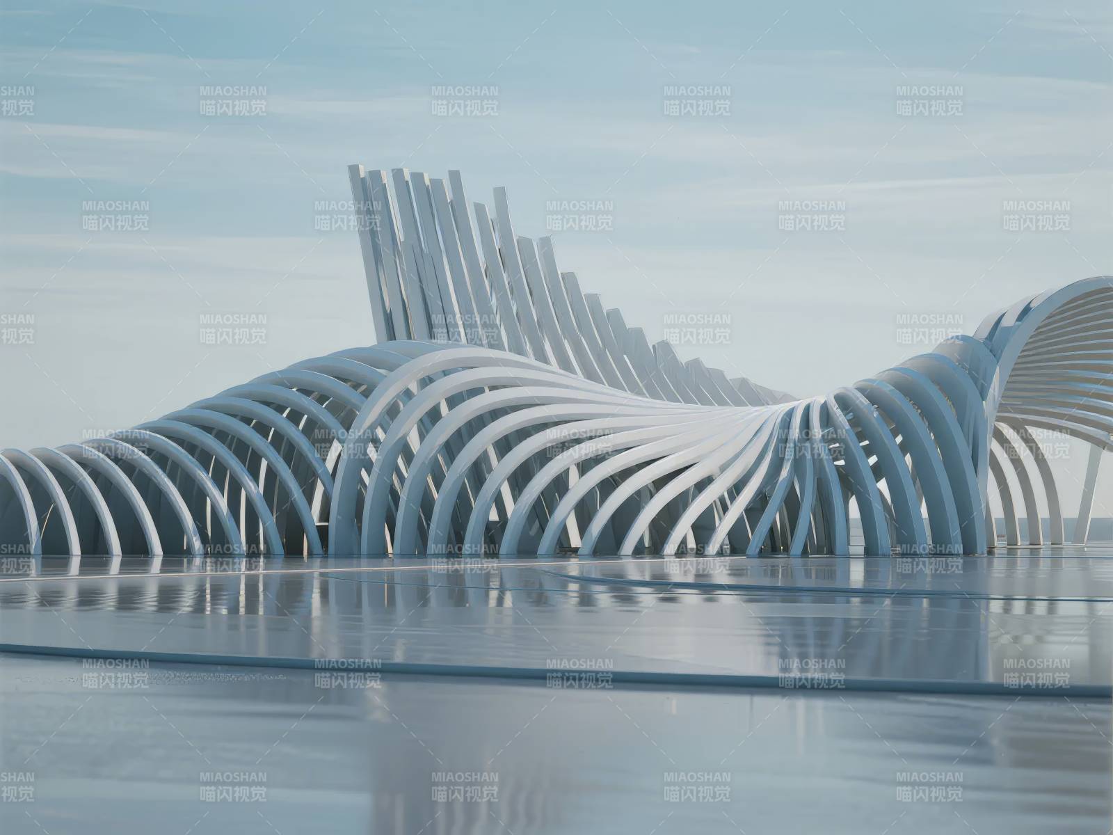 流线型建筑艺术图片