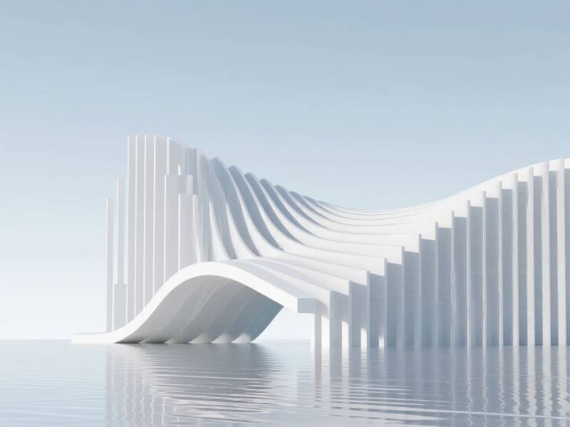 流线建筑艺术图片